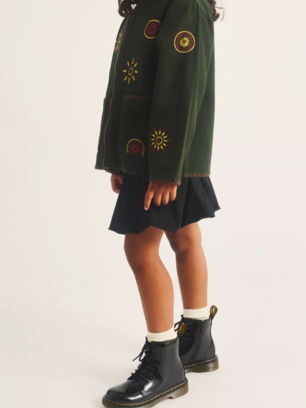 Junior 1460 Black Patent Leather Lace-Up Boots
